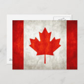 kanadische Flagge Postkarte (Vorne/Hinten)
