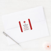 Kanadische Flagge Quadratischer Aufkleber (Umschlag)