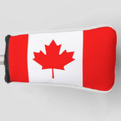Kanadische Flagge Red Maple Leaf Golfer Golf Headcover (Vorderseite)