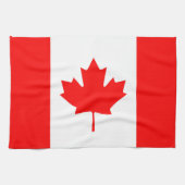 Kanadische Flagge Red Maple Leaf Kitchen Tow Geschirrtuch (Horizontal)