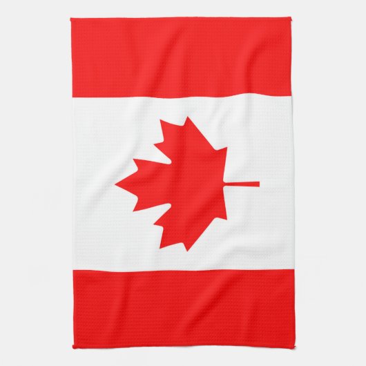 Kanadische Flagge Red Maple Leaf Kitchen Tow Geschirrtuch (Vertikal)