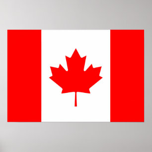 Kanadische Flagge Red Maple Leaf Poster