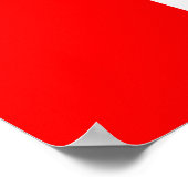 Kanadische Flagge Red Maple Leaf Poster (Ecke)