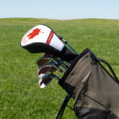 kanadische Flagge - Red & White Kanadier Name Golf Headcover (In SItu)