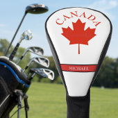 kanadische Flagge - Red & White Kanadier Name Golf Headcover