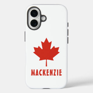 Kanadische Flagge Rot Ahornblatt Canada Day Name T iPhone 16 Hülle