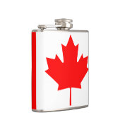 Kanadische Flagge Roter Ahornblätterkolben Flachmann (Rechts)