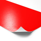 Kanadische Flagge Roter Ahornblättriger Leaf l'Uni Fotodruck (Ecke)