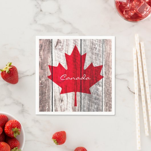 Kanadische Flagge Serviette (Beispiel)