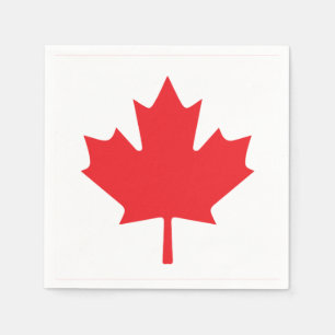 kanadische Flagge Serviette