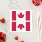 Kanadische Flagge Serviette (Beispiel)