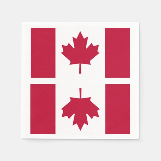 Kanadische Flagge Serviette (Vorderseite)