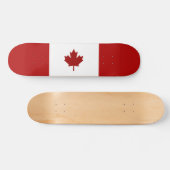 kanadische Flagge Skateboard (Horizontal)