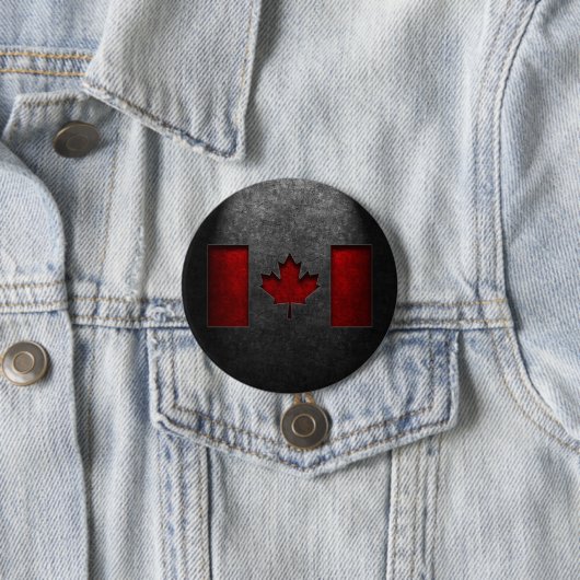 Kanadische Flagge Stone Textur Button (Beispiel)