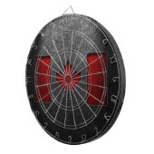 Kanadische Flagge Stone Textur Dartscheibe (Vorderseite rechts)