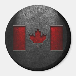 Kanadische Flagge Stone Textur Magnet