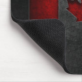 Kanadische Flagge Stone Textur Mousepad (Ecke)
