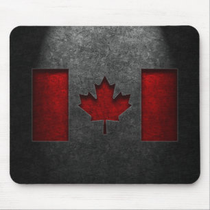 Kanadische Flagge Stone Textur Mousepad