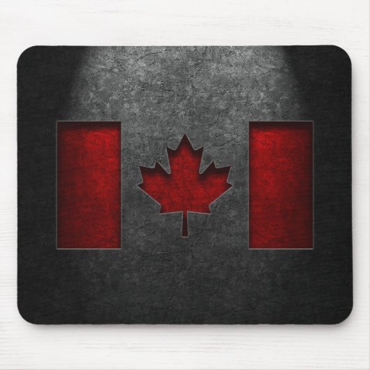 Kanadische Flagge Stone Textur Mousepad (Vorne)