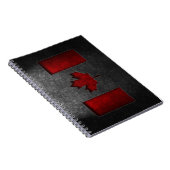 Kanadische Flagge Stone Textur Notizblock (Rechte Seite)