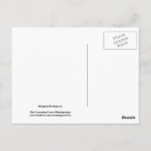 Kanadische Flagge Stone Textur Postkarte (Rückseite)