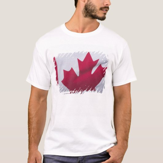 Kanadische Flagge. T-Shirt (Vorderseite)