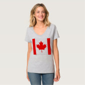 Kanadische Flagge T-Shirt (Vorderseite Vollansicht)