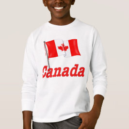 Kanadische Flagge und kanadischer Text Hoodie