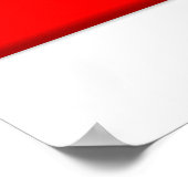 Kanadische Flagge und Länderform Poster (Ecke)