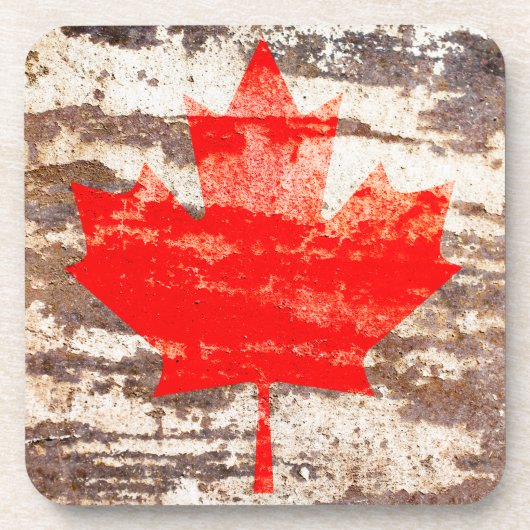 Kanadische Flagge Untersetzer (Vorderseite)