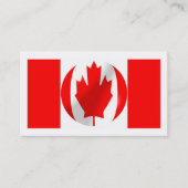 kanadische Flagge Visitenkarte (Vorderseite)