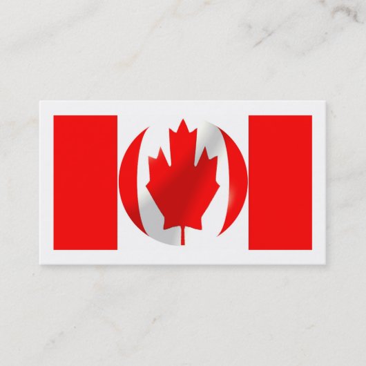 kanadische Flagge Visitenkarte (Vorderseite)