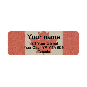 Kanadische Flaggen-Adressen-einzigartiges