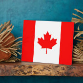 Kanadische Flaggenebene Fotoplatte (Seite)