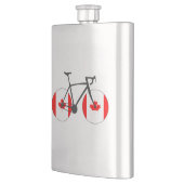 Kanadische Flaggenradfahren Flachmann (Links)