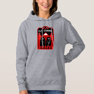 kanadische Fliegenfischgeschenke Hoodie