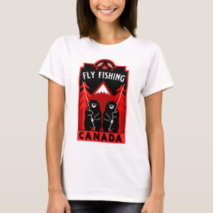 kanadische Fliegenfischgeschenke T-Shirt