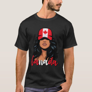 Kanadische Frau Kanada-Flagge Stolz Canadienne Fra T-Shirt