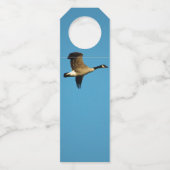 Kanadische Gans auf dem Flug Flaschenanhänger (Rückseite)