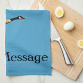 Kanadische Gans auf dem Flug Geschirrtuch (Viertel Falte)