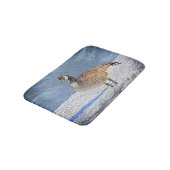 Kanadische Gans im Schnee Badematte (Schrägansicht)