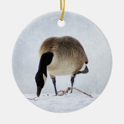 Kanadische Gans Keramikornament (Vorne)