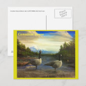Kanadische Gänse am Bibersee. -Postkarte Postkarte (Vorne/Hinten)