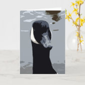Kanadische Gänse Geburtstagskarte Karte (Gelbe Blume)
