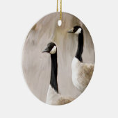 Kanadische Gänse Keramikornament (Rechts)