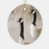 Kanadische Gänse Keramikornament (Links)