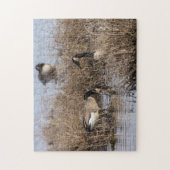 kanadische Gänse Snack Time Puzzle (Vertikal)