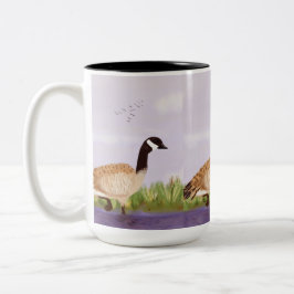Kanadische Gänse-Tasse Zweifarbige Tasse