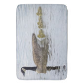 Kanadische Gänse und Goslings Badematte (Vorderseite Vertikal)