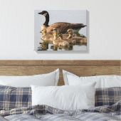 Kanadische Gänse-Vogelliebhaber Geschenke Leinwanddruck (Insitu (Schlafzimmer))